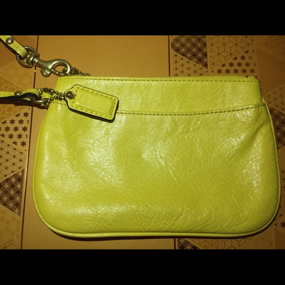 Coach Leather Wristlet